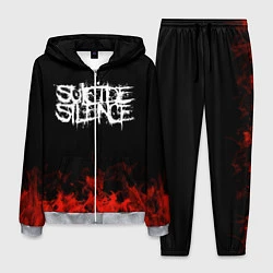 Костюм мужской Suicide Silence: Red Flame, цвет: 3D-меланж