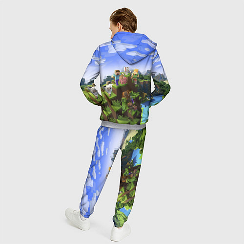 Мужской костюм Майнкрафт: Роман / 3D-Меланж – фото 4