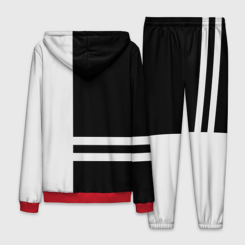 Мужской костюм Infiniti: B&W Lines / 3D-Красный – фото 2