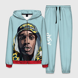 Костюм мужской ASAP Rocky: Far East, цвет: 3D-красный