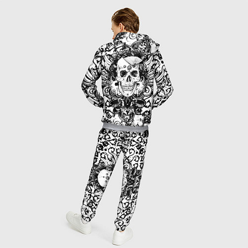 Мужской костюм Grunge Skull / 3D-Меланж – фото 4