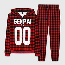 Мужской костюм Senpai 00: Red Grid