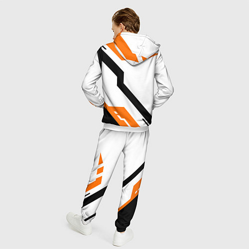 Мужской костюм CS:GO Asiimov Light / 3D-Белый – фото 4