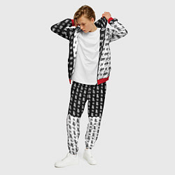 Костюм мужской Off-White: Black & White, цвет: 3D-красный — фото 2