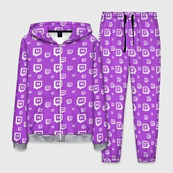 Мужской костюм Twitch: Violet Pattern