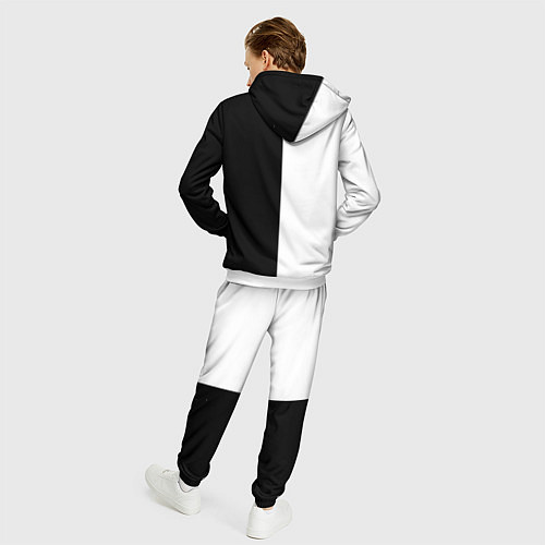 Мужской костюм ЪУЪ СЪУКА: ЧБ / 3D-Белый – фото 4