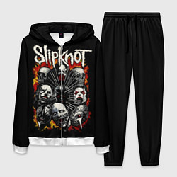 Костюм мужской Slipknot: Faces, цвет: 3D-белый