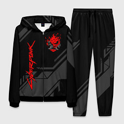 Костюм мужской Cyberpunk 2077: Grey Samurai, цвет: 3D-черный