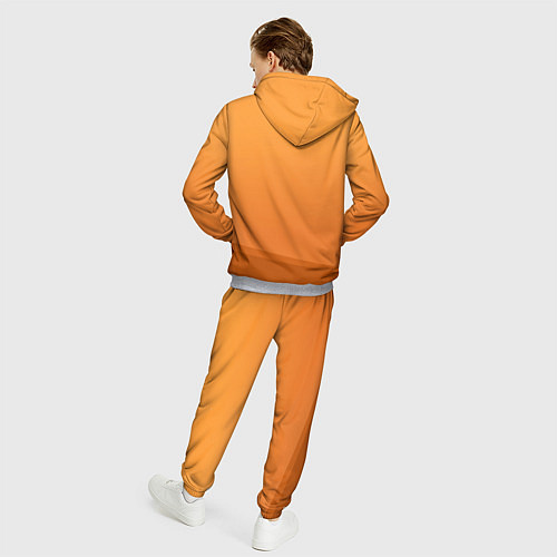 Мужской костюм BILLIE EILISH: Orange Mood / 3D-Меланж – фото 4
