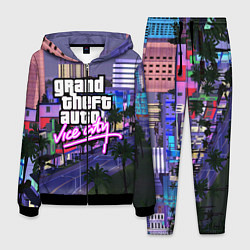 Костюм мужской Grand Theft Auto Vice City, цвет: 3D-черный