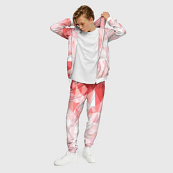Костюм мужской Pink abstraction, цвет: 3D-белый — фото 2