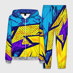 Костюм мужской Bona Fide Одежда для фитнеса, цвет: 3D-меланж