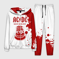 Костюм мужской ACDC Back in Black, цвет: 3D-белый