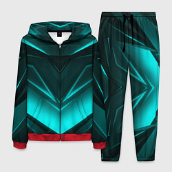 Костюм мужской NEON GEOMETRY STRIPES, цвет: 3D-красный