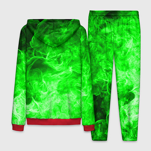 Мужской костюм ОГОНЬ GREEN NEON / 3D-Красный – фото 2