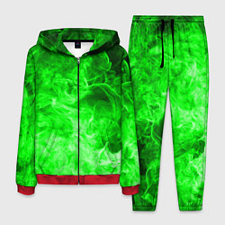 Костюм мужской ОГОНЬ GREEN NEON, цвет: 3D-красный
