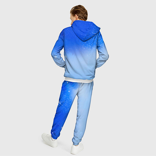 Мужской костюм Кот и космос / 3D-Белый – фото 4