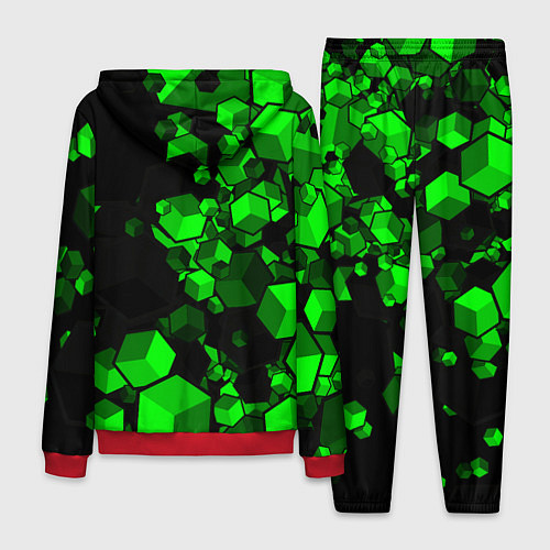 Мужской костюм Minecraft / 3D-Красный – фото 2