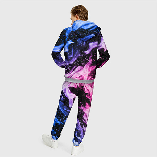 Мужской костюм НЕОНОВЫЙ ОГОНЬ / 3D-Меланж – фото 4