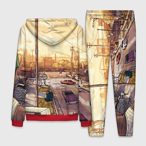 Мужской костюм GTA San Andreas / 3D-Красный – фото 2