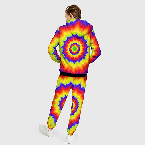 Мужской костюм Tie-Dye / 3D-Черный – фото 4