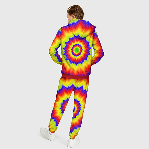 Мужской костюм Tie-Dye / 3D-Красный – фото 4