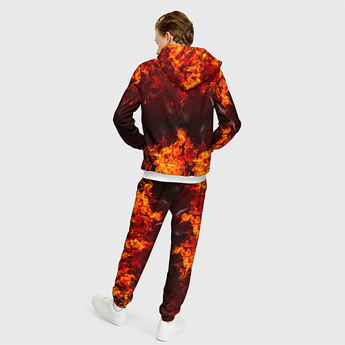 Мужской костюм Огонь / 3D-Белый – фото 4