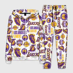 Костюм мужской LAKERS LOGO, цвет: 3D-белый