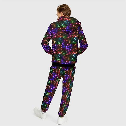 Мужской костюм Разноцветное Сияние / 3D-Черный – фото 4