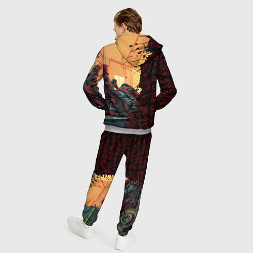 Мужской костюм Киберпанк / 3D-Меланж – фото 4