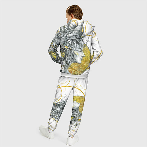 Мужской костюм Мечты города / 3D-Белый – фото 4