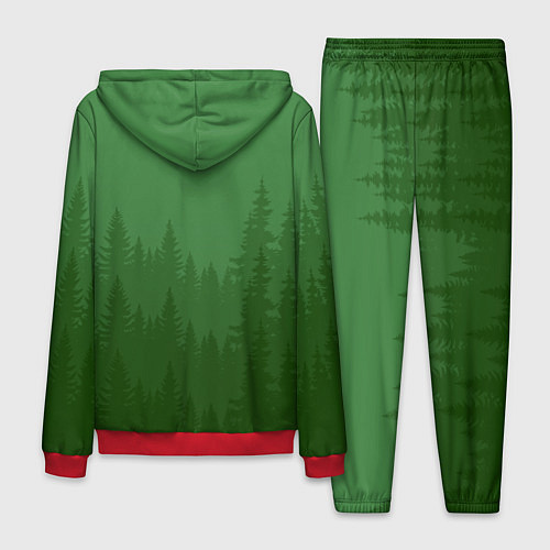 Мужской костюм Зеленый Лес / 3D-Красный – фото 2
