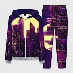 Костюм мужской Неоновый город, цвет: 3D-меланж