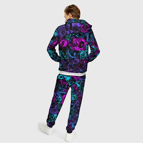 Мужской костюм Neon Ahegao / 3D-Белый – фото 4