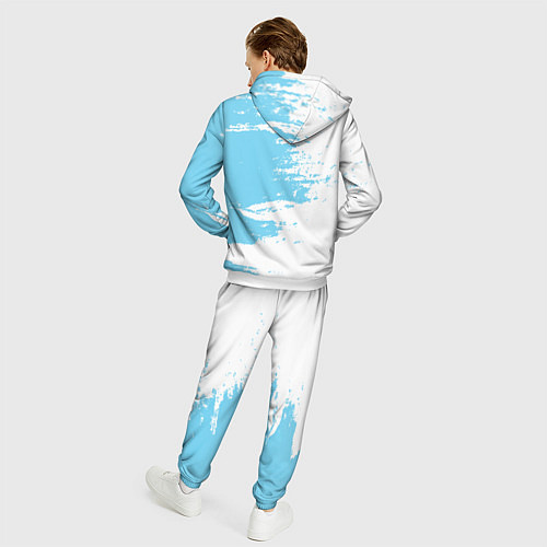 Мужской костюм Сборная Уругвая / 3D-Белый – фото 4