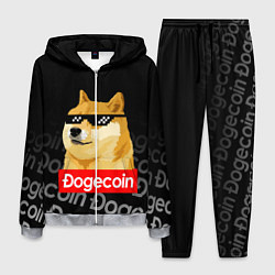 Костюм мужской DOGECOIN DOGE ДОГИКОИН, цвет: 3D-меланж