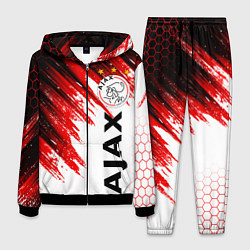 Костюм мужской FC AJAX AMSTERDAM ФК АЯКС, цвет: 3D-черный