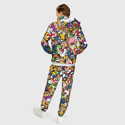 Мужской костюм Capcom World / 3D-Белый – фото 4