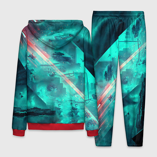 Мужской костюм Баттлфилд 2042 / 3D-Красный – фото 2