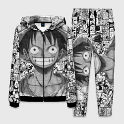 Костюм мужской Луфи улыбается one piece, цвет: 3D-черный