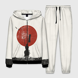 Костюм мужской Самурай на коне, цвет: 3D-черный