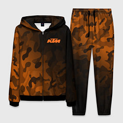 Костюм мужской KTM КТМ CAMO RACING, цвет: 3D-черный