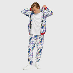 Костюм мужской Этнический узор пэчворк, цвет: 3D-красный — фото 2