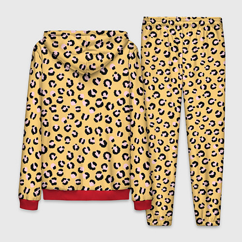 Мужской костюм Желтый леопардовый принт / 3D-Красный – фото 2