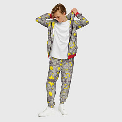 Костюм мужской Абстракция киберпанк, цвет: 3D-красный — фото 2