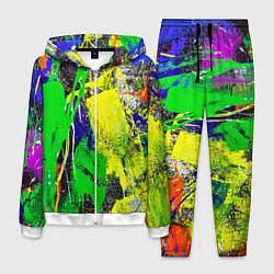 Костюм мужской Брызги красок Grunge Paints, цвет: 3D-белый