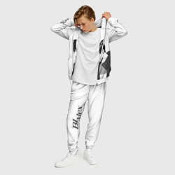 Костюм мужской Алекс держит маску, цвет: 3D-белый — фото 2