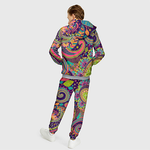 Мужской костюм Яркий красочный узор / 3D-Меланж – фото 4