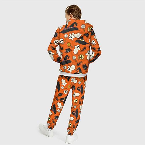 Мужской костюм Хэллоуинские шалости / 3D-Белый – фото 4