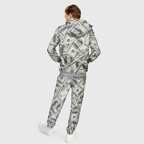 Мужской костюм Dollars money / 3D-Меланж – фото 4